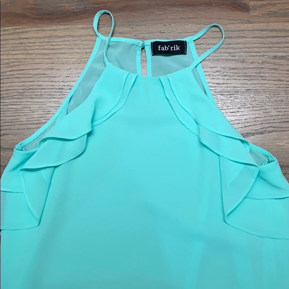 Never worn light mint green spaghetti strap top!